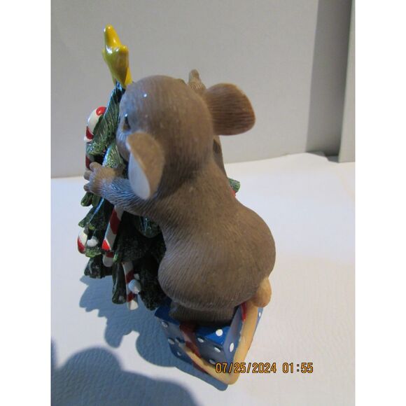CHARMING TAILS HAVE A SWEET CHRISTMAS FITZ & FLOYD MOUSE CHRISTMAS TREE 87/141 - Picture 4 of 7